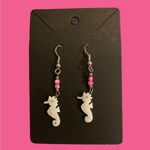 Seahorse dangle earrings